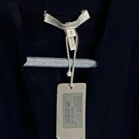 Maje 2 black silk sleeveless jumpsuit with pockets NEW - Picture 14 of 15